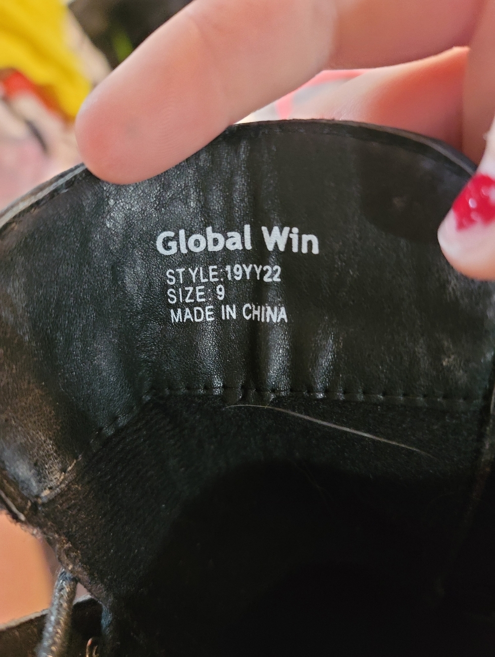Black Global Win Boots - Picture 4 of 4